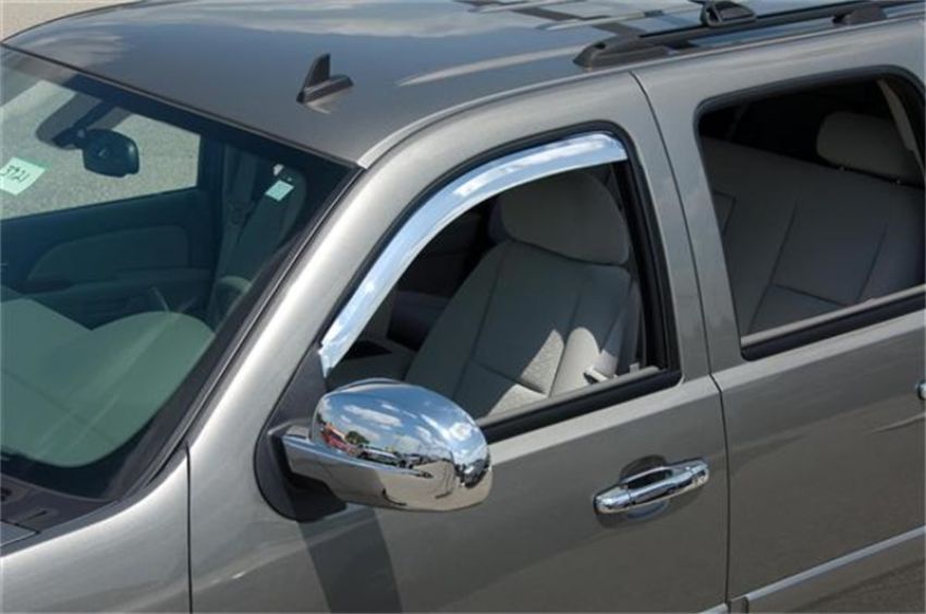 Putco 480055 14-14 Chevrolet Silverado HD - Crew Cab (Front Only) Element Chrome Window Visors