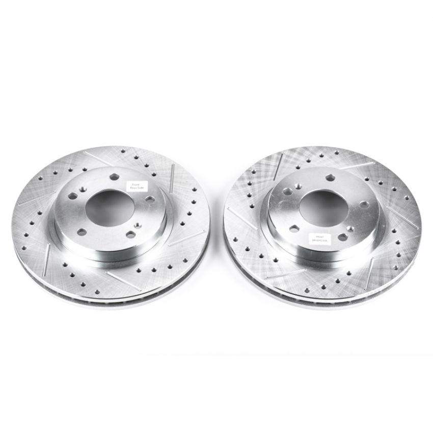 PowerStop JBR918XPR PowerStop Evolution Performance Drilled, Slotted & Plated Brake Rotor Pair