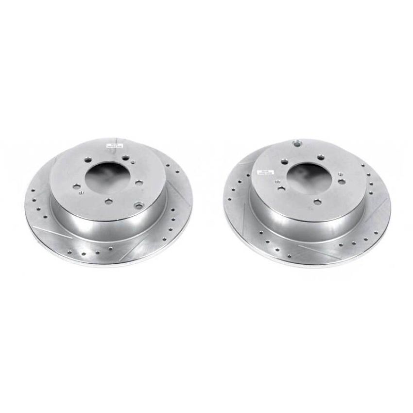 PowerStop JBR1374XPR PowerStop Evolution Performance Drilled, Slotted & Plated Brake Rotor Pair