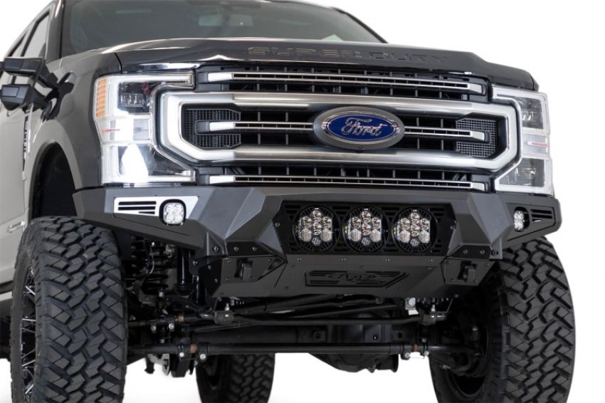 Addictive Desert Designs F160014100103 17-20 Ford Super Duty Bomber Front Bumper w/ Mounts For 3 Baja Designs LP6s
