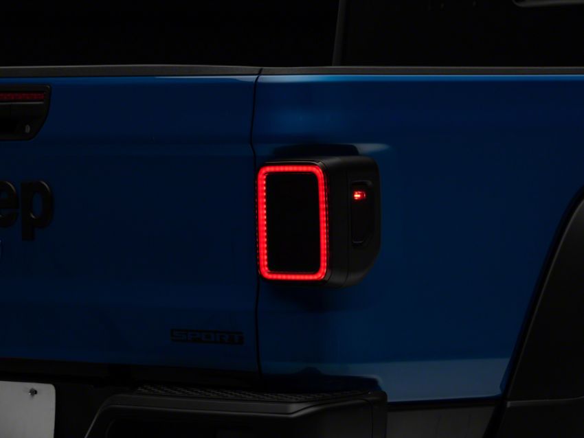 Raxiom JG8026 20-23 Jeep Gladiator JT LED Tail Lights- Blk Housing (Smoked Lens)