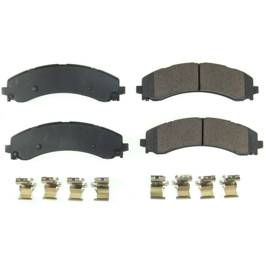 PowerStop 17-2224 PowerStop - Z17 Low-Dust Ceramic Brake Pads with Hardware