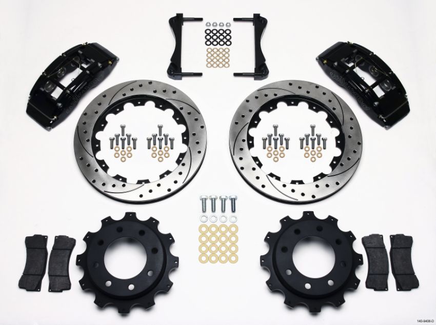 Wilwood 140-9406-D TC6R Rear Kit 16.00in Drilled 1999-2010 GM Trk 2500 HD 4.84 Cntr