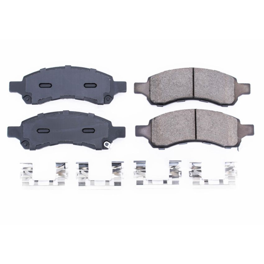 PowerStop 17-1169A PowerStop - Z17 Low-Dust Ceramic Brake Pads with Hardware