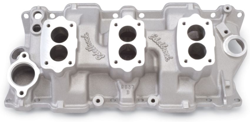 EDELBROCK EDE5419 SBC Three Deuce Manifold - 262-400