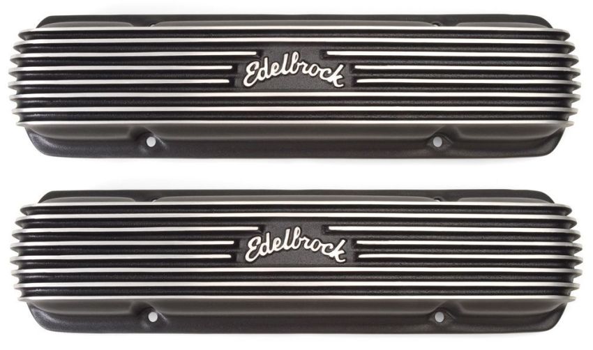 EDELBROCK EDE41303 Pontiac Classic Series V/C's - Black Finish