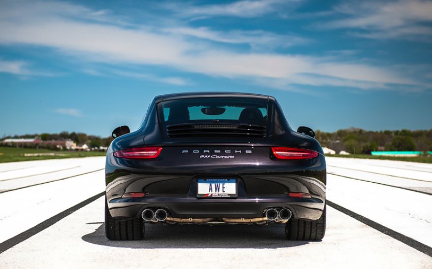 AWE Tuning 3015-32044 991 Carrera Performance Exhaust - Chrome Silver Tips