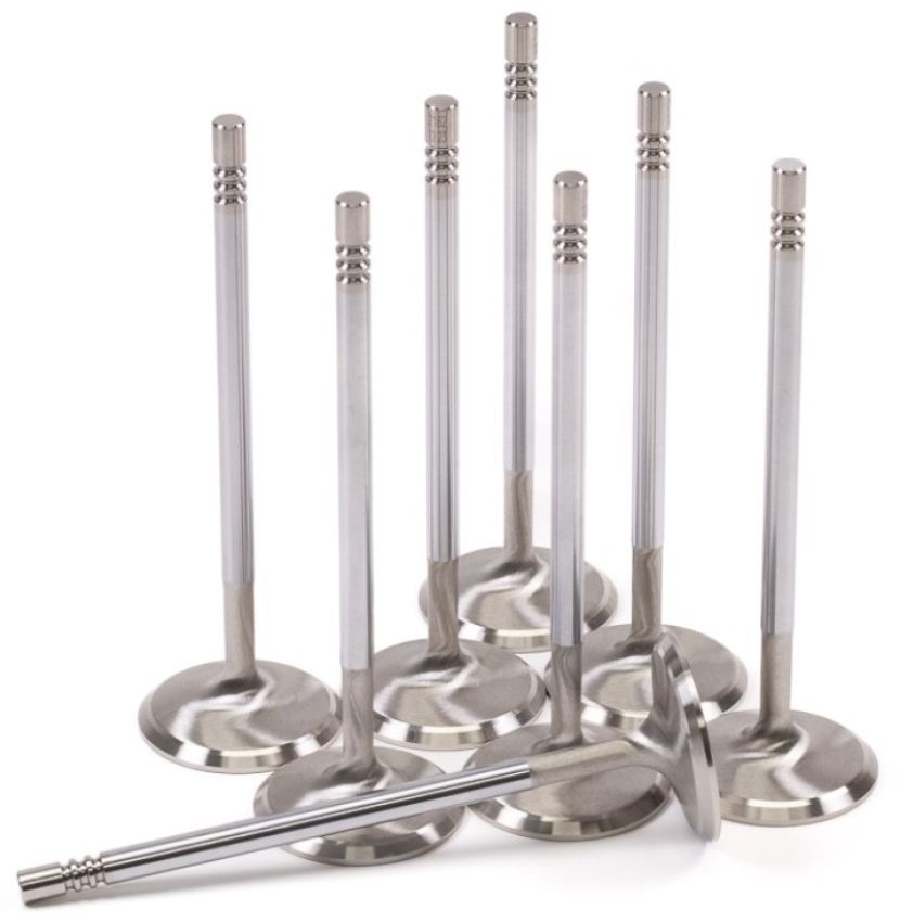 GSC Power Division 2162-8 GSC P-D Ford Mustang 5.0L Coyote Gen 3 37.6mm Head (STD) Chrome Polished Intake Valve - Set of 8