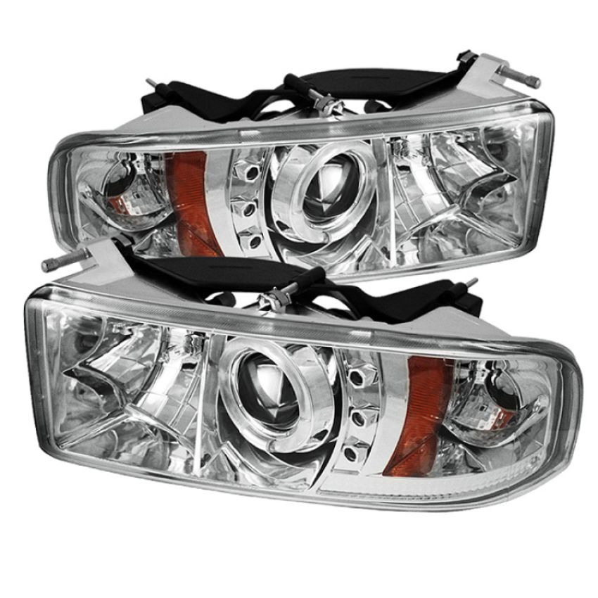 SPYDER 5010094 Projector Headlights - LED Halo - Chrome