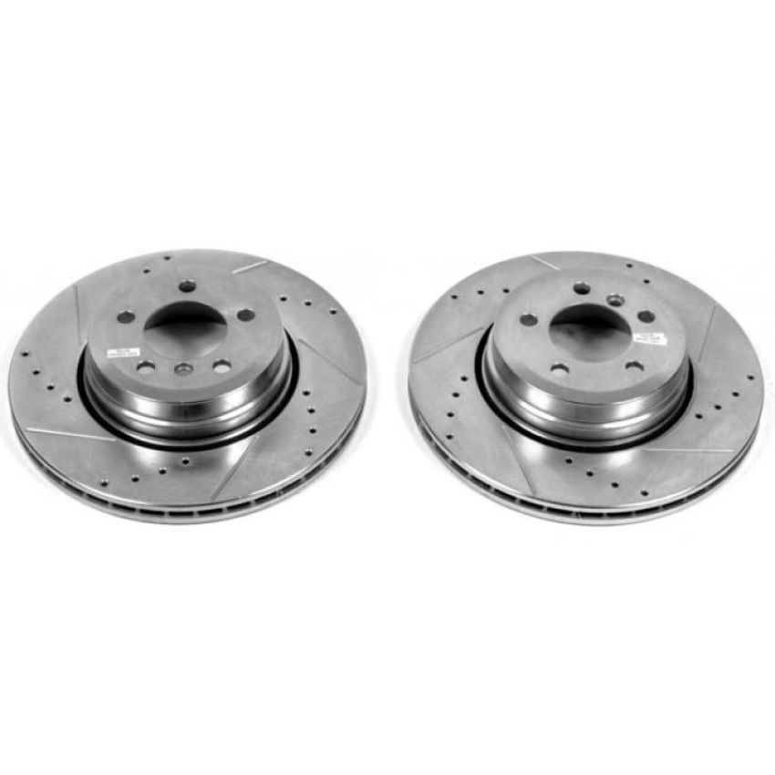 PowerStop EBR1024XPR PowerStop Evolution Performance Drilled, Slotted & Plated Brake Rotor Pair