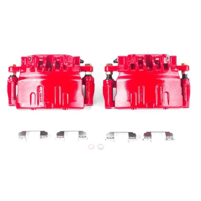 PowerStop S4878 Red Powder Coated Calipers
