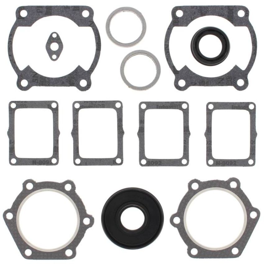 Vertex Pistons 711147G Vertex Gaskets 85-91 Yamaha Excell V XL540 Complete Gasket Kit w/ Oil Seals