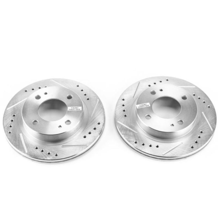 PowerStop JBR1722XPR PowerStop Evolution Performance Drilled, Slotted & Plated Brake Rotor Pair