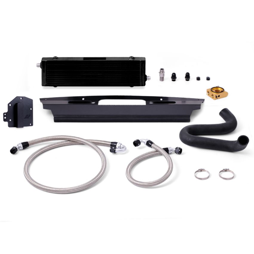 Mishimoto MMOC-MUS8-15TBKRHD 15-17 Ford Mustang GT Right-Hand Drive Thermostatic Oil Cooler Kit - Black