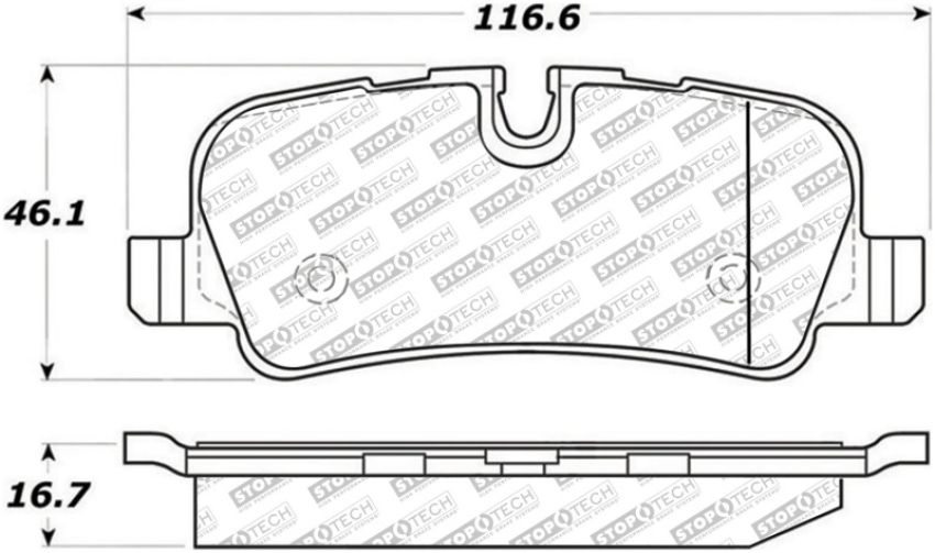 Stoptech 305.10990 Street Select Brake Pads - Front/Rear