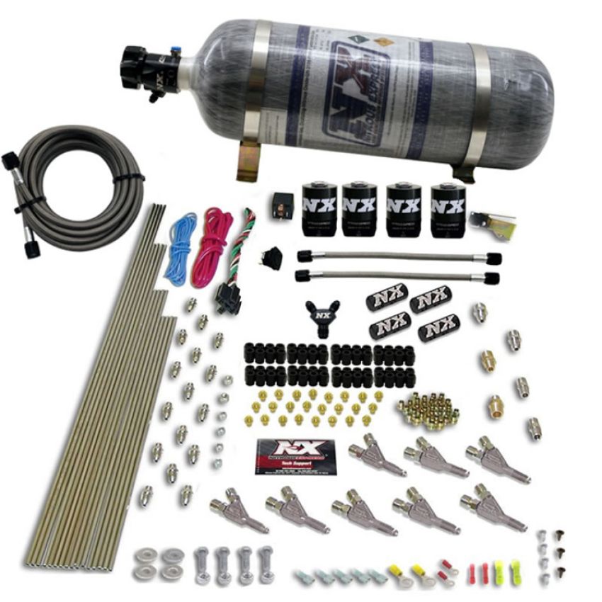 Nitrous Express 80016-12 VORTECH NOZZLE SYSTEM WITH 12LB COMPOSITE BOTTLE
