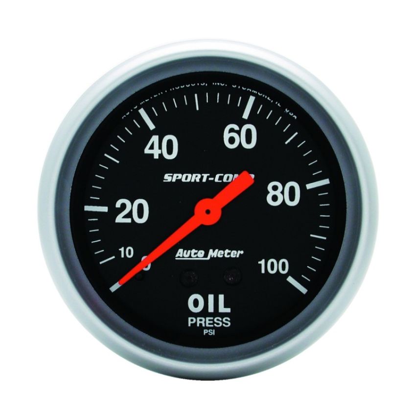 AutoMeter 3421 GAUGE, OIL PRESSURE, 2 5/8