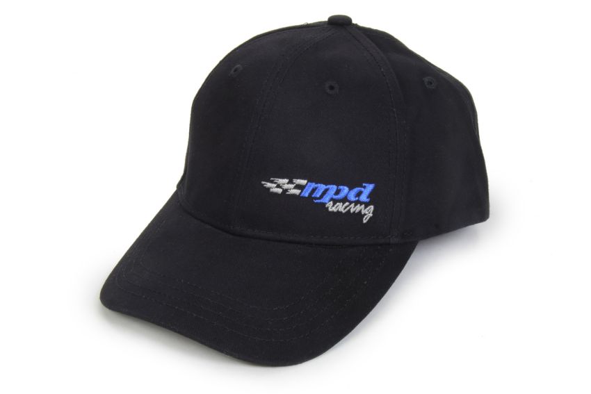 MPD RACING MPD90420 MPD Black Logo Hat Velcro Enclosure
