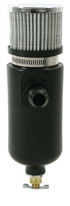 MOROSO MOR85406 1qt Breather Tank w/6an Inlet Black Polyethylene
