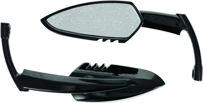 Kuryakyn 1760 Scythe Mirrors Black