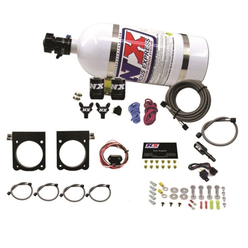 Nitrous Express 20970-10 GEN-V VIPER NITROUS PLATE SYSTEM (50-400HP) W/ 10LB BOTTLE