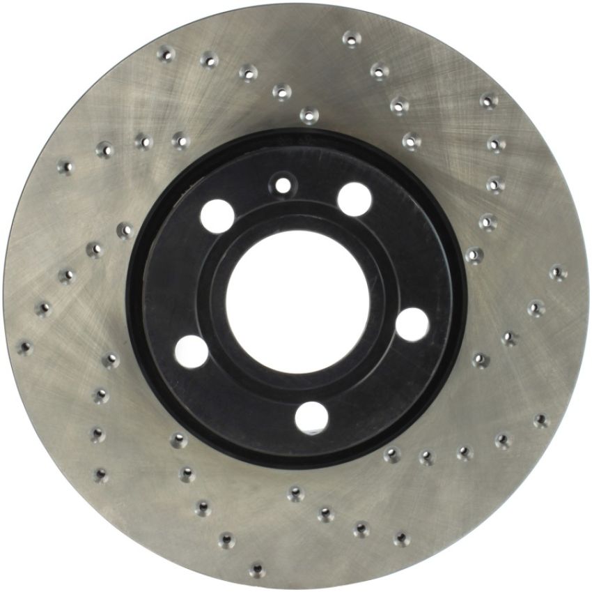 Stoptech 128.33039L 96-7/04 Audi A4 / 95-01 A6 / 7/98-05 VW Passat Left Front Drilled Rotor