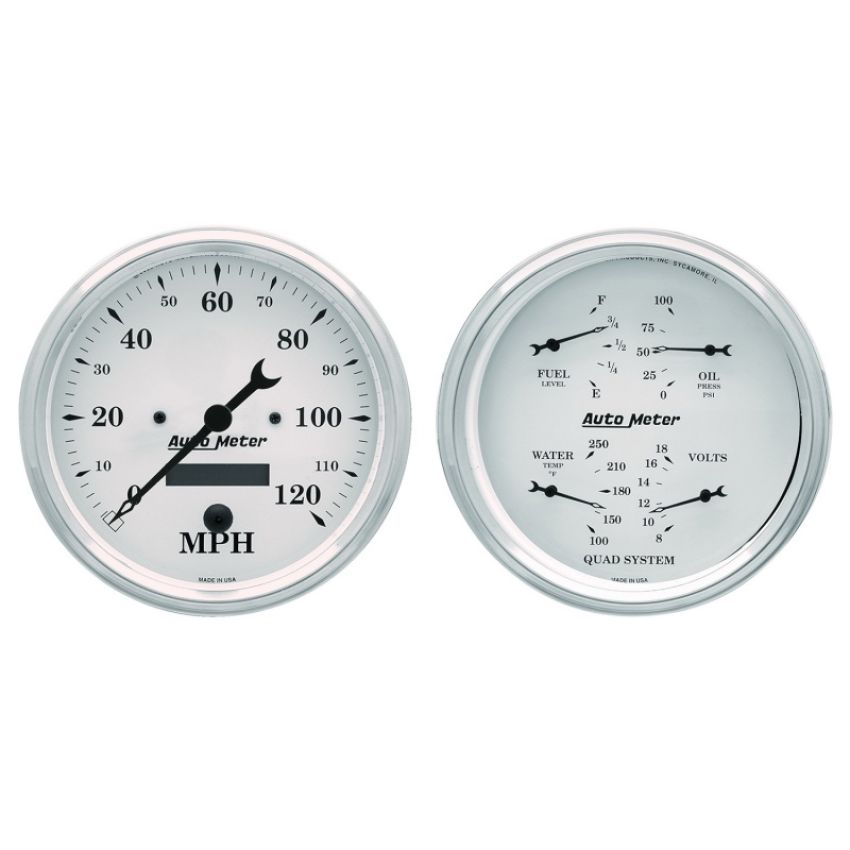 AutoMeter 1603 GAUGE KIT, 2 PC., QUAD & SPEEDOMETER, 5