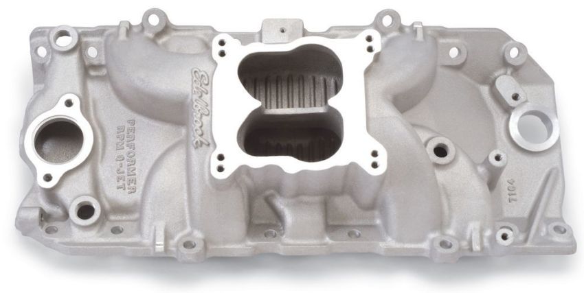 EDELBROCK EDE7164 BBC Performer RPM 2-O Q-Jet Manifold - 396-502