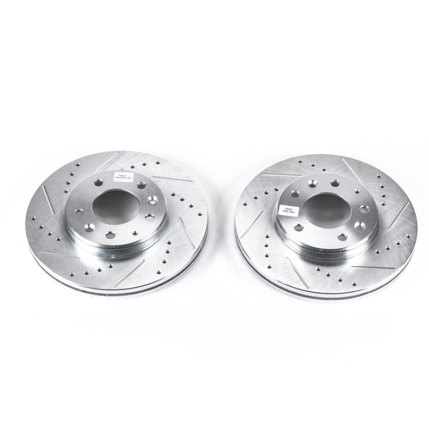 PowerStop JBR998XPR PowerStop Evolution Performance Drilled, Slotted & Plated Brake Rotor Pair