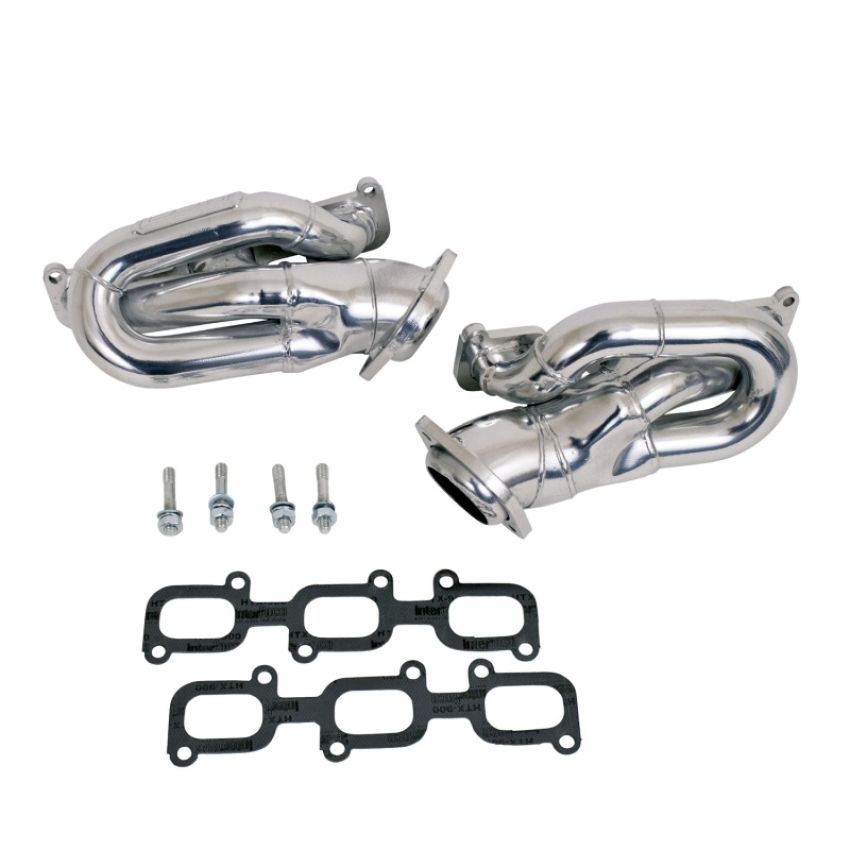 BBK Performance Parts 14420 2011-2017 MUSTANG 3.7L V6 1-5/8 SHORTY EXHAUST HEADERS (Polished Silver Ceramic)