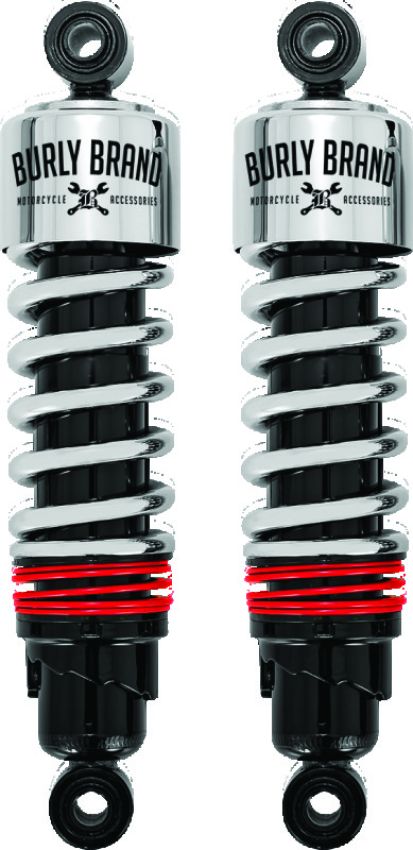 Burly Brand B28-1206 XL Slammer Shocks - Chrome