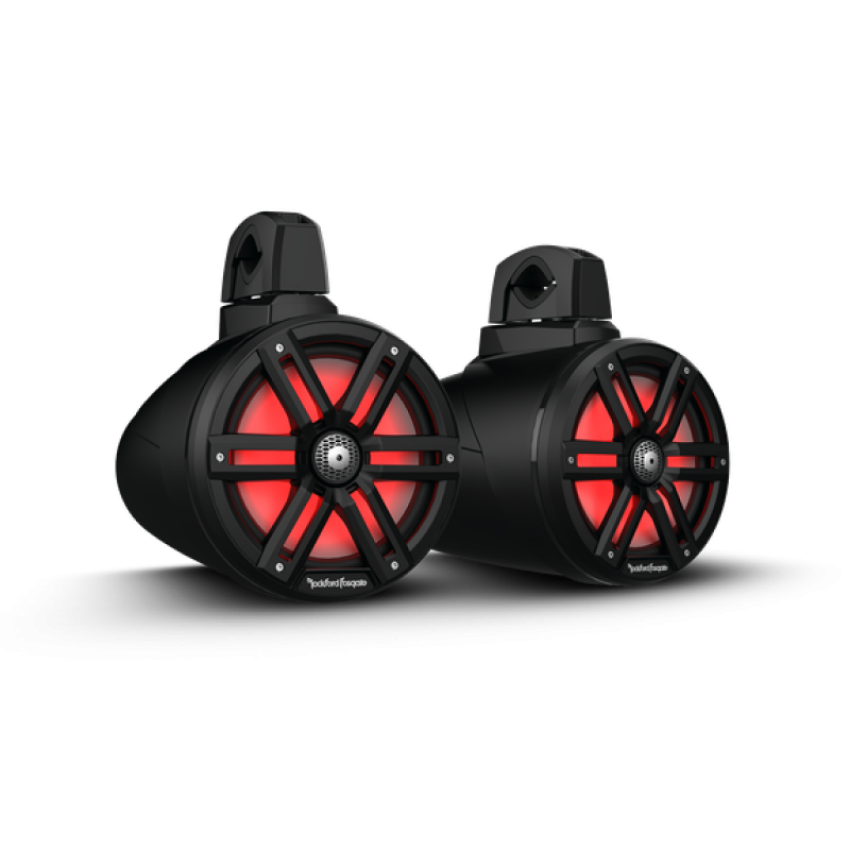 Rockford Fosgate UTV M2WL-8B Rockford Fosgate M2 8in. Color Optix 2-Way Wake Tower Speakers (Pair) - Black