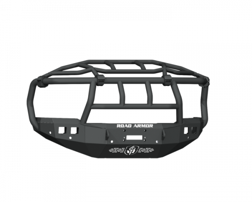 Road Armor 4192F6B 19-21 Ram 2500/3500 Stealth Front Winch Bumper Titan Guard w/Intimidator Guad - Tex Blk