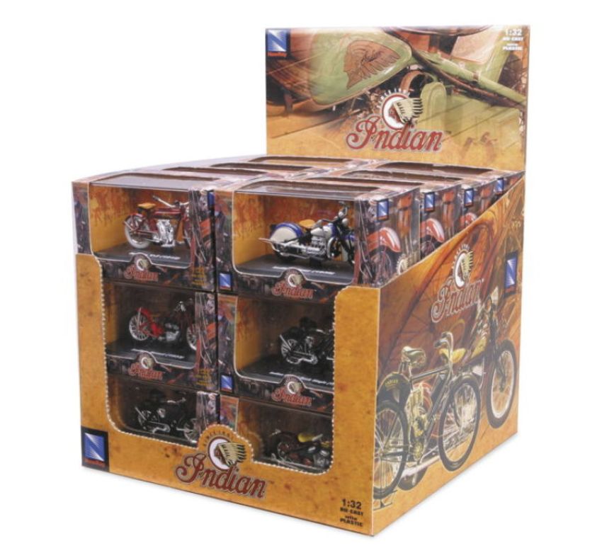 New Ray Toys 06067 Indian Bike Assortment / Scale - 1:32