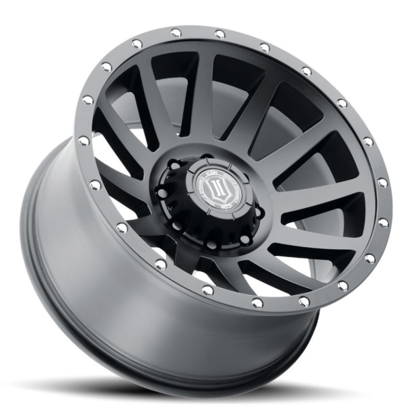 ICON 2020108047SB Compression 20x10 8x6.5 -19mm Offset 4.75in BS 121.4mm Bore Satin Black Wheel