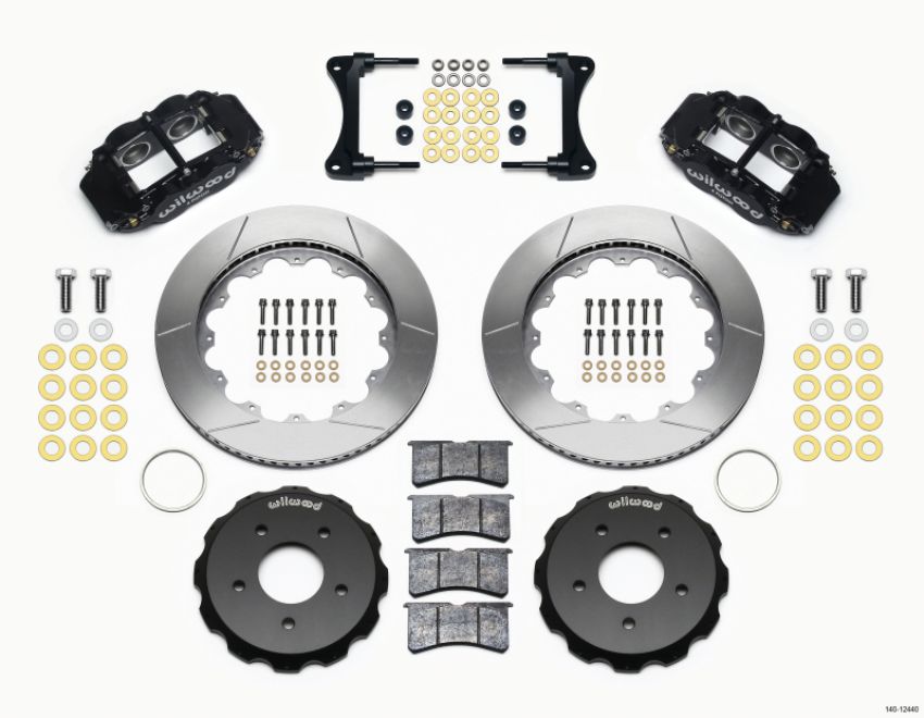 Wilwood 140-12440 Narrow Superlite 4R Front Hat Kit 14.00in 2007-Up Jeep Wrangler