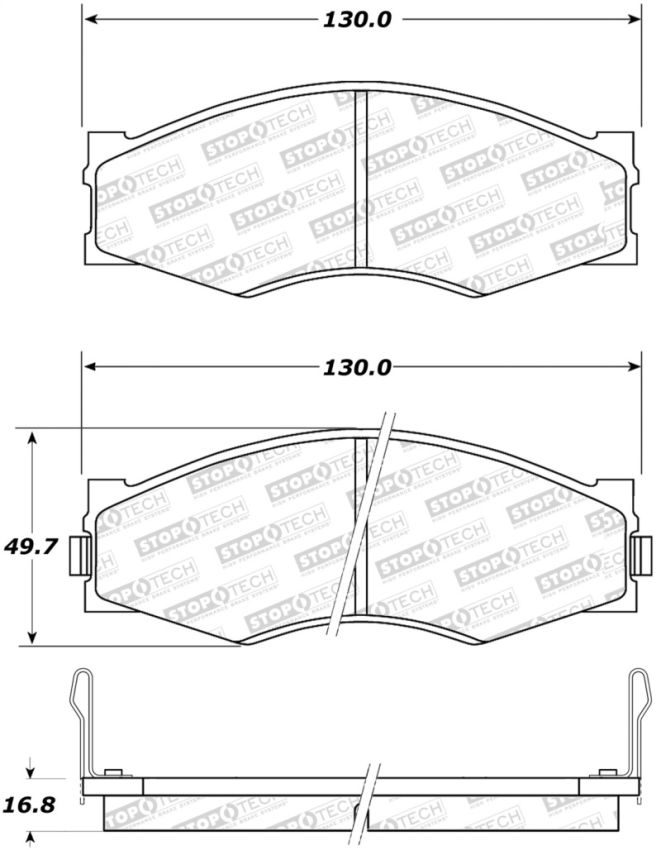 Stoptech 308.02660 Street Brake Pads