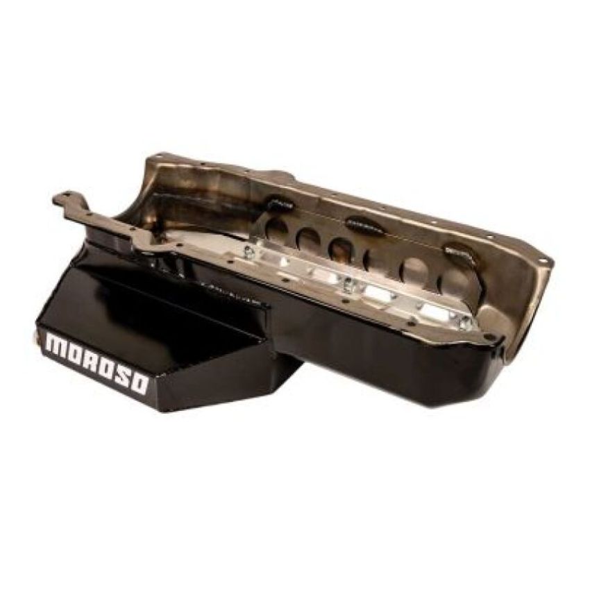 MOROSO MOR21329 SBC CT Wet Sump Oil Pan 7-Qt 1-Piece Rear Main