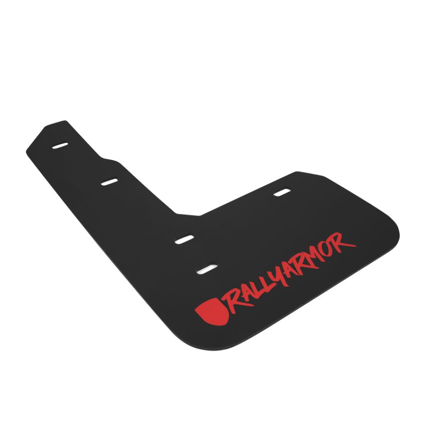 Rally Armor MF47-UR-BLK/RD-X Black Mud Flap/Altered Font Red Logo