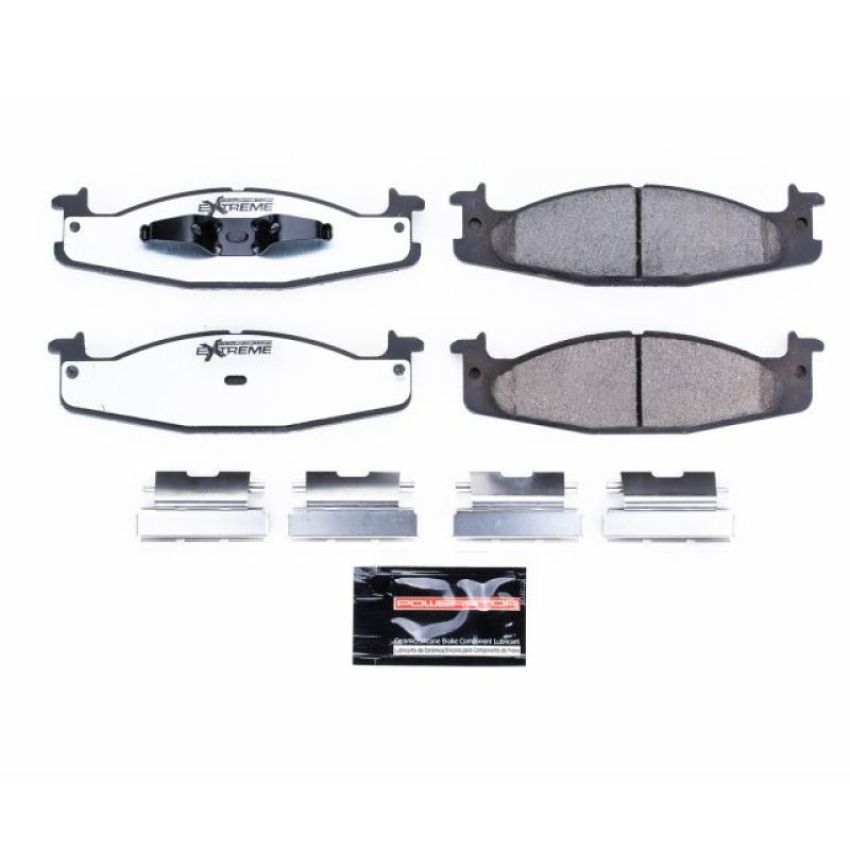 PowerStop Z36-632 PowerStop - Z36 Truck and SUV Carbon-Fiber Ceramic Brake Pads with Hardware Kit