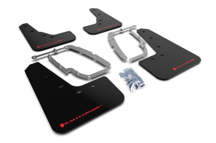 Rally Armor MF62-UR-BLK/RD Black Mud Flap/Red Logo