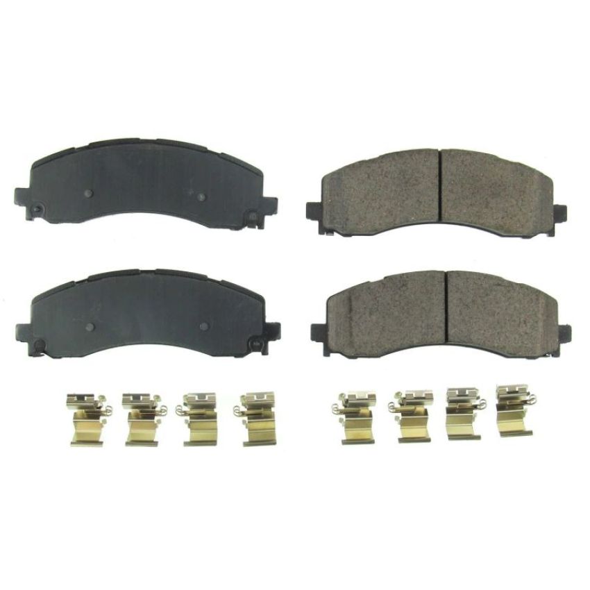 PowerStop 17-2225 PowerStop - Z17 Low-Dust Ceramic Brake Pads with Hardware