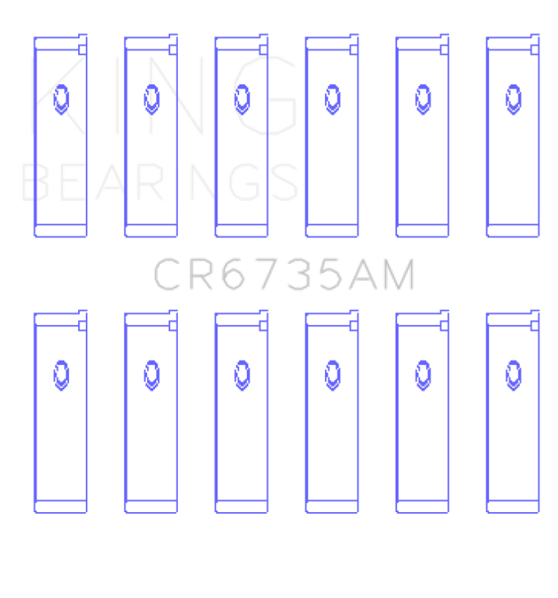 King Mitsubishi 6G74 3000GT/Dodge Stealth (Size 0.75) Performance Rod Bearing Set