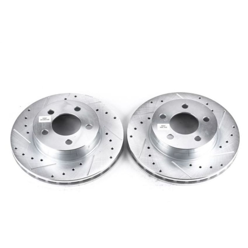 PowerStop AR8554XPR PowerStop Evolution Performance Drilled, Slotted & Plated Brake Rotor Pair