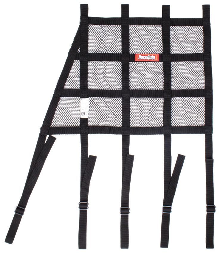 RACEQUIP RQP823003 Window Net Mesh Angled Black SFI