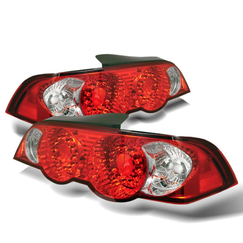 SPYDER 5000385 LED Tail Lights - Red Clear