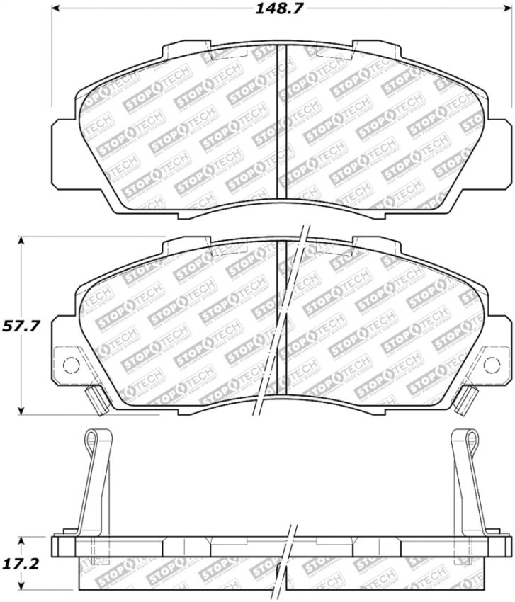Stoptech 305.05030 Street Select Brake Pads - Front
