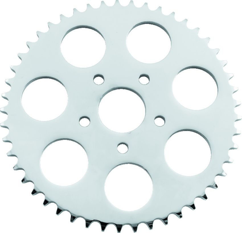 TwinPower 490971 Twin Power 86-92 XL Chrome Disc Brake Rear Sprocket 49 Tooth Flat