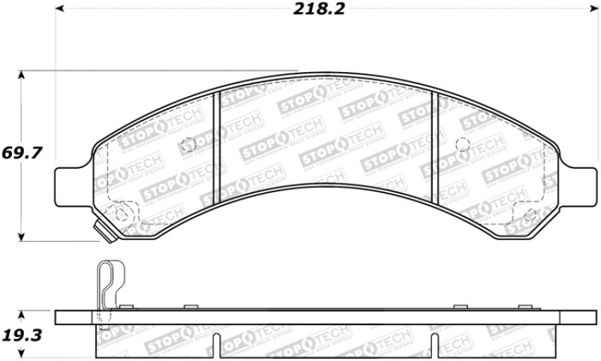 Stoptech 308.09890 Street Brake Pads