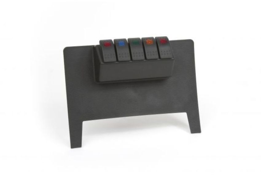 Daystar KJ71034BK 2007-2018 Jeep Wrangler JK 2WD/4WD (Automatic Trans) - Black Lower Switch Panel